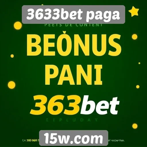 3633bet paga oferece novidades em bônus e promoções